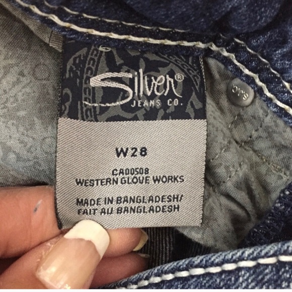 Silver Jeans Natsuki Capri Darker Wash Size 28 - Picture 4 of 8